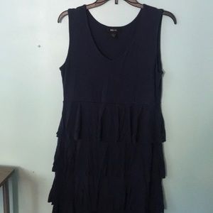 Blue ruffle dress